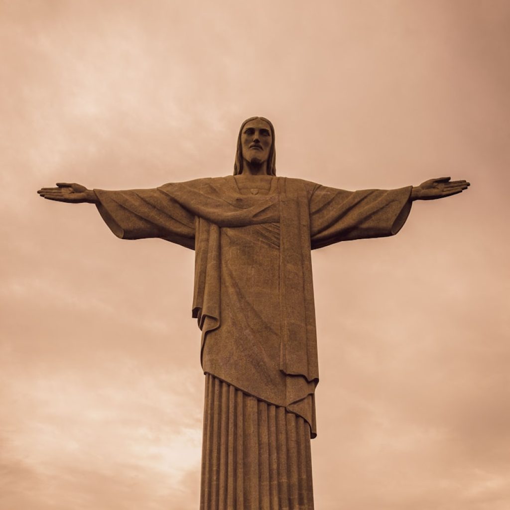 low angle photography of jesus christ statue