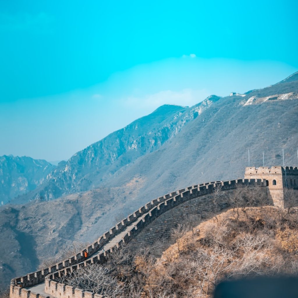 Wall of China aerial view